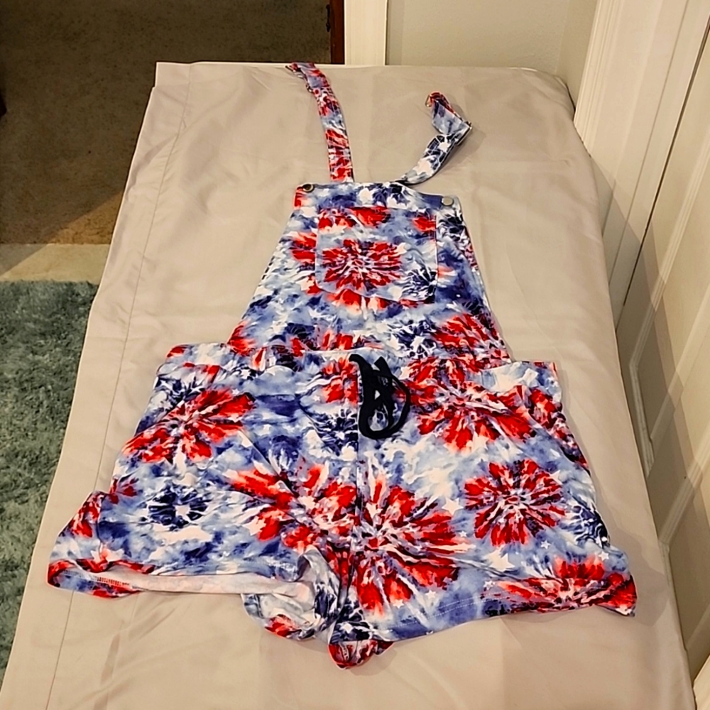 Patriotic Overalls - SHORTS